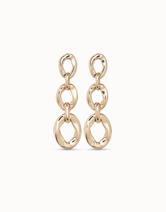 Drop earrings with 3 links