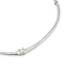 Choker necklace with white cubic zirconia