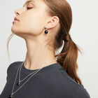 Drop earrings with two murano glass beads