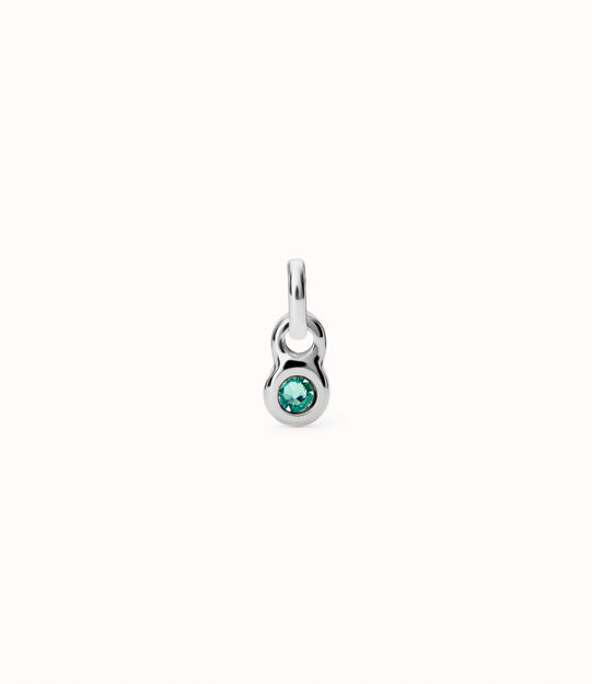 Charm with green crystal