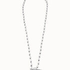 Collar largo cadena ba&ntilde;ado en plata de ley