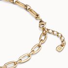 Short oval link chain necklace