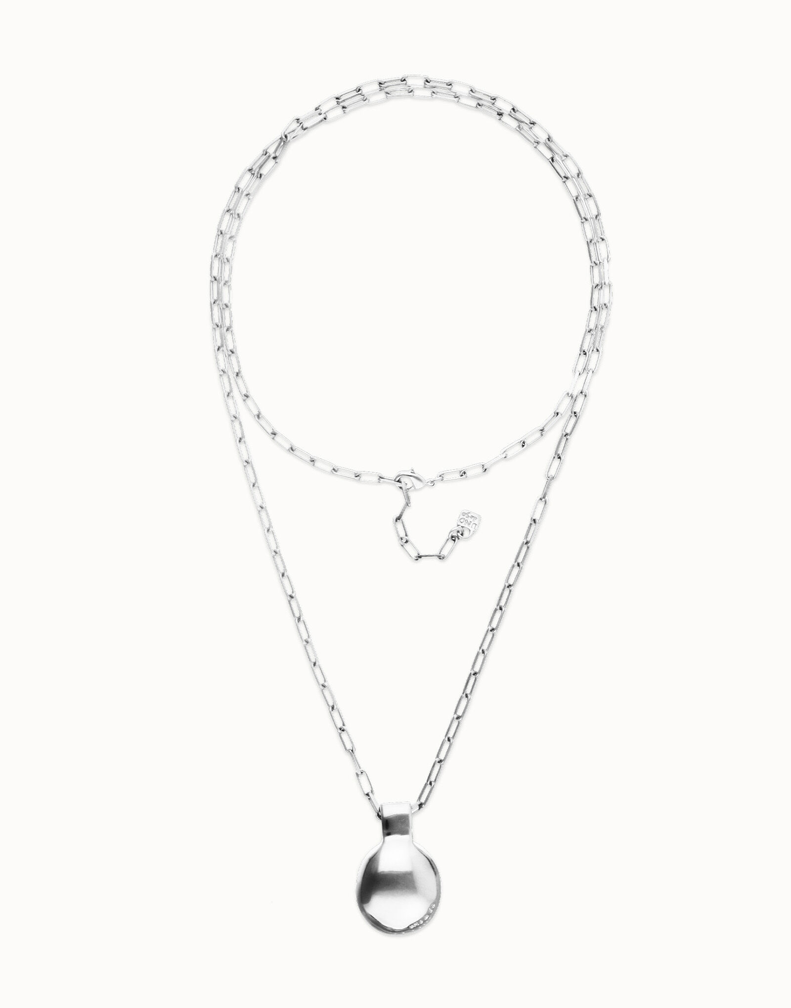 Short beaded necklace with medium and a large sphere | UNOde50 Canada