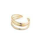Triple curved bangle bracelet