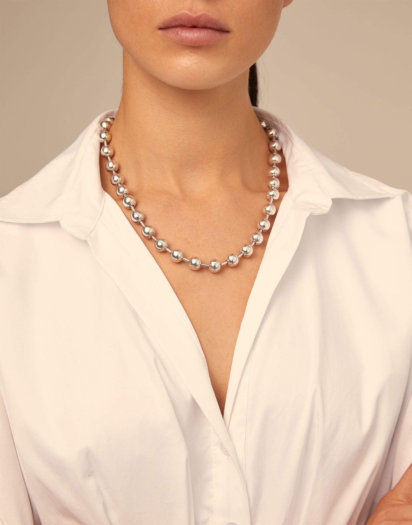 Short beaded necklace with padlock | UNOde50 United States