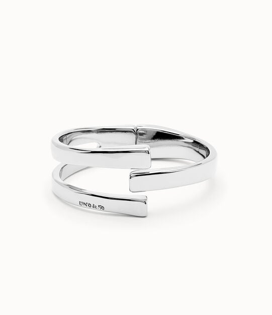 Sterling silver-plated rigid bracelet