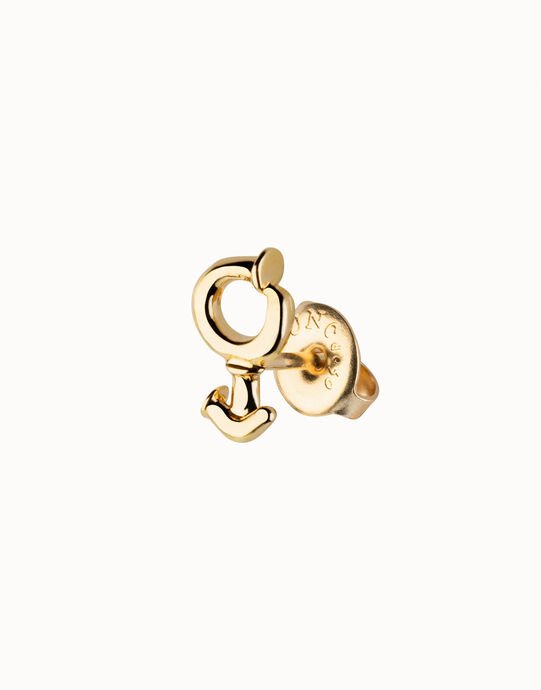 Showmen piercing earring, Golden, large