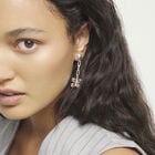 Drop earrings with a butterfly-shaped ornament