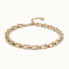 Rectangular links chain necklace