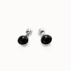 Drop earrings with two murano glass beads