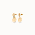 Circle drop earrings