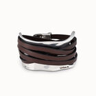 Bracelet with leather straps