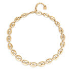 Collar ba&ntilde;ado en oro 18k con eslabones peque&ntilde;os