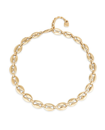 18K gold-plated necklace with small links