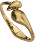 Bangle bracelet with rounded shapes