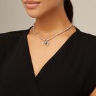 Colgante de plata con 2 charms de llave y candado