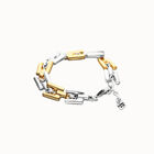 Square links chain bracelet