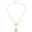 Double necklace with butterflies