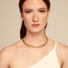 Collar ba&ntilde;ado en oro 18k con eslabones peque&ntilde;os