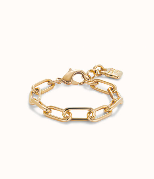 Pulsera con eslabones bañada en oro 18k