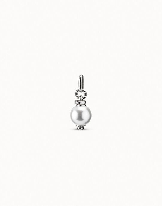 Charm with white pearl