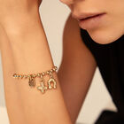Beaded charm bracelet
