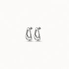 Earrings with 2 overlapping links