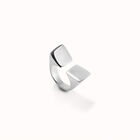 Geometric ring with large square shape