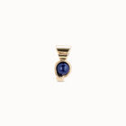 Charm placcato oro 18k e pietra blu