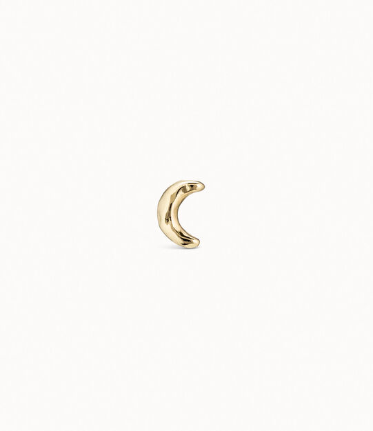 Piercing placcato oro 18k a forma di luna