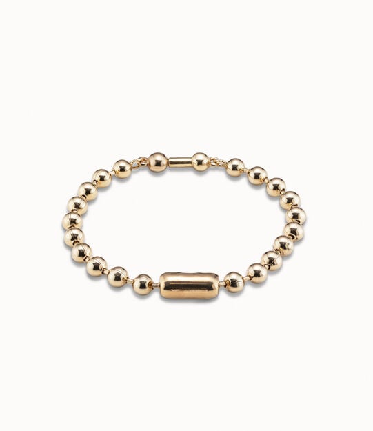 Bracelet de cha&icirc;ne plaqu&eacute; or 18 carats, Or, large