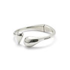 Bangle bracelet with rounded shapes