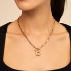 Short link chain charm necklace