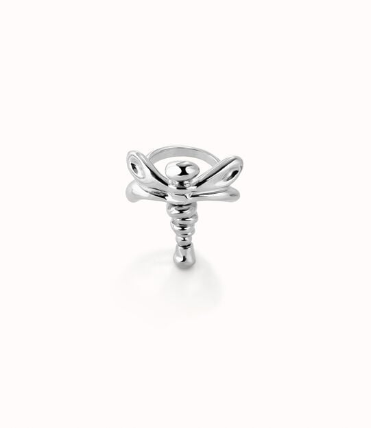 Anello libellula placcato argento sterling