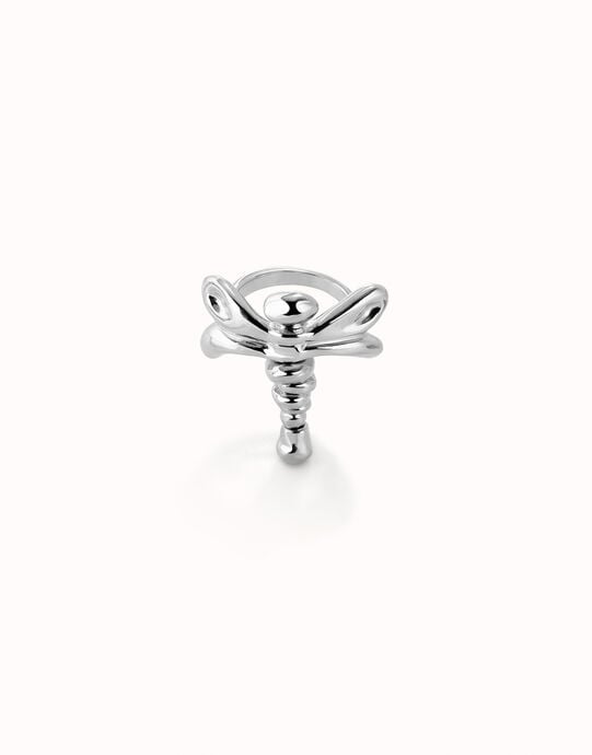 Anillo lib&eacute;lula ba&ntilde;ado en plata de ley