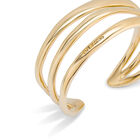 Triple curved bangle bracelet