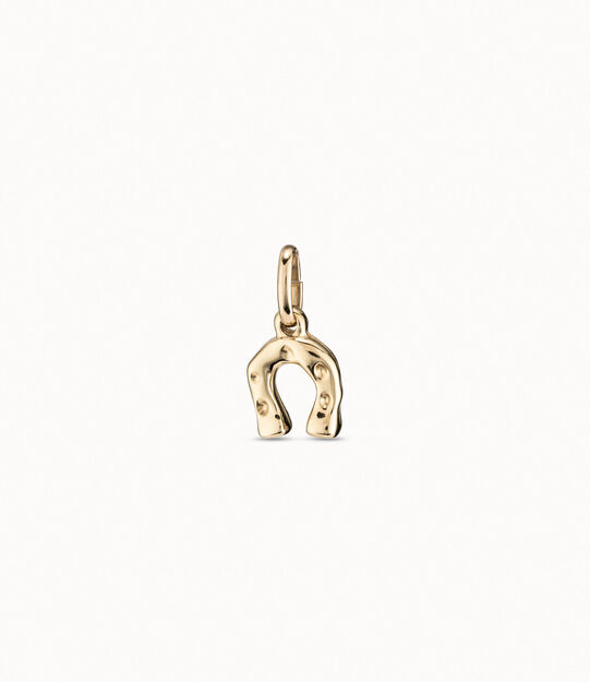 Charm herradura bañado en oro