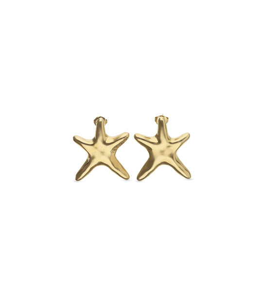 Medium starfish-shaped earrings
