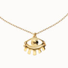 Short pendant chain necklace with small eye