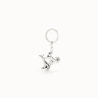 Sterling silver-plated tricycle key-ring