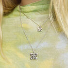 Double necklace with butterflies