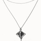 Multi strand chain necklace with manta ray