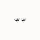 Heart piercing stud earrings