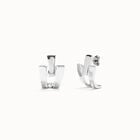Triple-Curve Stud Earrings