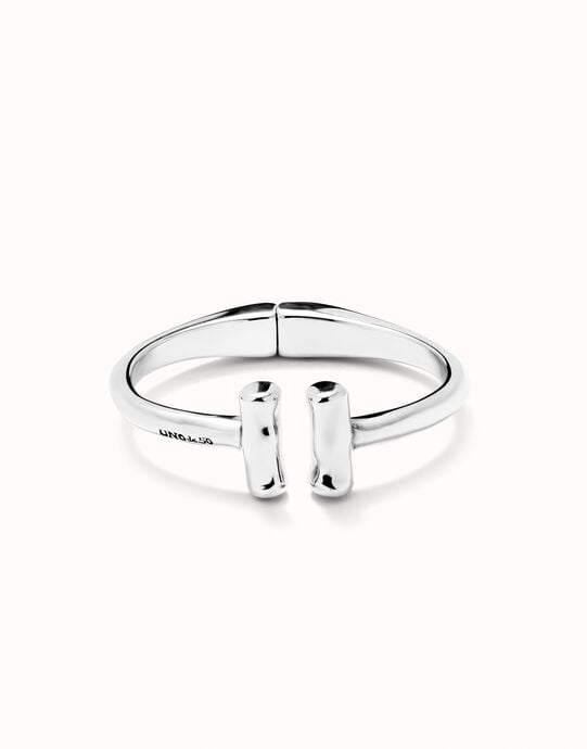 Bangle bracelet with two tubes
