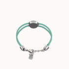 Double turquoise leather birthstone bracelet with eye
