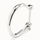 Bangle bracelet with shackle‑style clasp