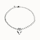 Bead necklace with heart detail