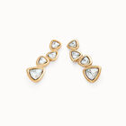 Drop earrings with multicolored crystals