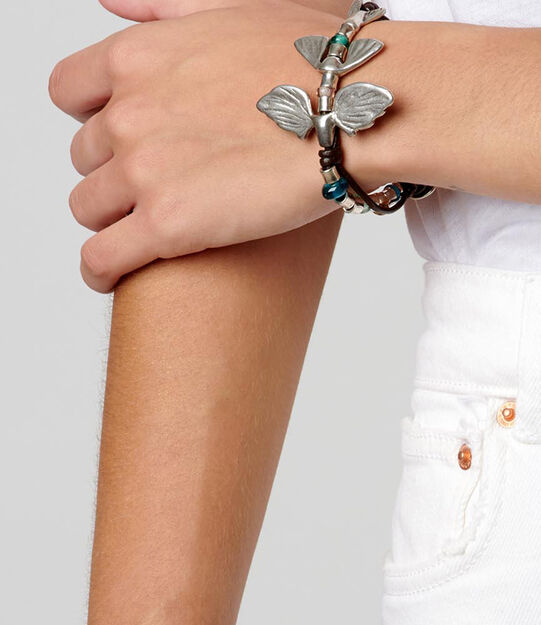 Bracelet Piscis volanti, Argent, large